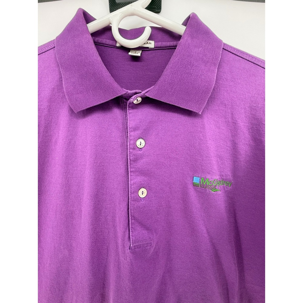 Peter Millar Purple Mens Polo Shirt Short Sleeve McGladrey‎ Classic Sea Island
